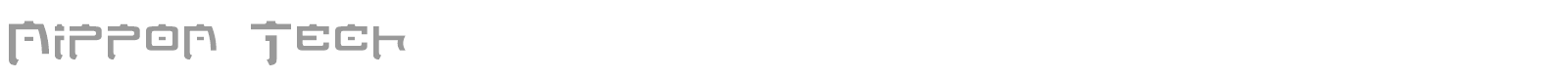 Nippon Tech font preview
